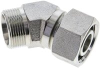 Kolanko hydrauliczne 45 st., nastawne, gwintowane 18 L (M26x1,5), uszczelnienie stożkowe, stal ocynkowana