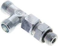 Trójnik hydrauliczny L, nastawny, gwint M 18x1,5-12 S (M20x1,5), stal ocynkowana