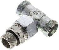 Trójnik hydrauliczny T, nastawny, gwint M 26x1,5-22 L (M30x2), stal ocynkowana