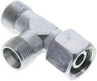 Trójnik hydrauliczny L, nastawny, gwintowany 14 S (M22x1,5), uszczelnienie stożkowe, stal ocynkowana