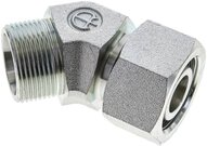 Kolanko hydrauliczne 45 st., nastawne, gwintowane 25 S (M36x2), uszczelnienie stożkowe, stal ocynkowana