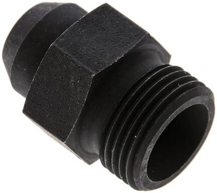 Złączka hydrauliczna prosta, do wspawania, gwintowana 12 S (M20x1,5), stal fosforanowa
