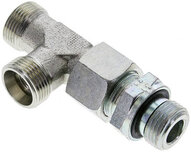 Trójnik hydrauliczny L, nastawny, gwint G 1/2"-15 L (M22x1,5), stal ocynkowana