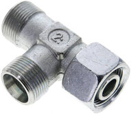 Trójnik hydrauliczny L, nastawny, gwintowany 16 S (M24x1,5), uszczelnienie stożkowe, stal ocynkowana