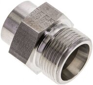 Złączka hydrauliczna prosta, do wspawania, gwintowana 16 S (M24x1,5), stal nierdzewna