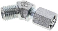 Kolanko hydrauliczne 45 st., nastawne, gwintowane 6 L (M12x1,5), uszczelnienie stożkowe, stal ocynkowana