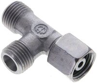 Trójnik hydrauliczny L, nastawny, gwintowany 8 S (M16x1,5), uszczelnienie stożkowe, stal ocynkowana