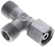 Trójnik hydrauliczny L, nastawny, gwintowany 8 S (M16x1,5), uszczelnienie stożkowe, stal ocynkowana
