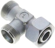 Trójnik hydrauliczny L, nastawny, gwintowany 18 L (M26x1,5), uszczelnienie stożkowe, stal ocynkowana