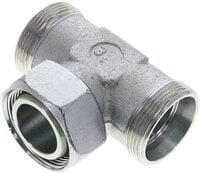 Trójnik hydrauliczny T, gwintowany 35 L (M45x2), stal ocynkowana
