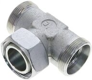 Trójnik hydrauliczny T, gwintowany 35 L (M45x2), stal ocynkowana