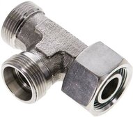 Trójnik hydrauliczny L, nastawny, gwintowany 18 L (M26x1,5), uszczelnienie stożkowe, stal nierdzewna