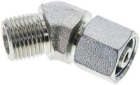 Kolanko hydrauliczne 45 st., nastawne, gwintowane 8 S (M16x1,5), uszczelnienie stożkowe, stal ocynkowana