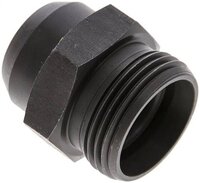 Złączka hydrauliczna prosta, do wspawania, gwintowana 22 L (M30x2),stal fosforanowa