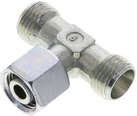 Trójnik hydrauliczny T, gwintowany 10 L (M16x1,5), stal ocynkowana