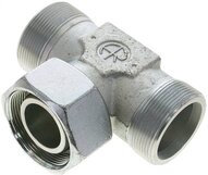 Trójnik hydrauliczny T, gwintowany 38 S (M52x2), stal ocynkowana