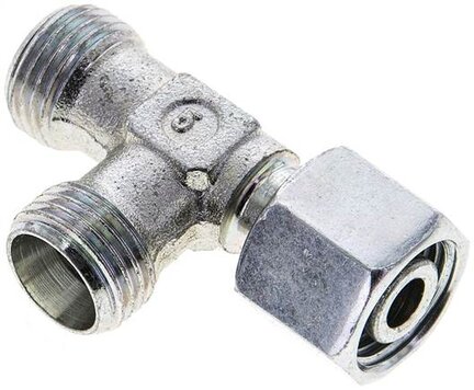 Trójnik hydrauliczny L, nastawny, gwintowany 10 L (M16x1,5), stal ocynkowana