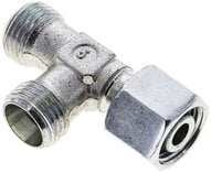Trójnik hydrauliczny L, nastawny, gwintowany 10 L (M16x1,5), stal ocynkowana