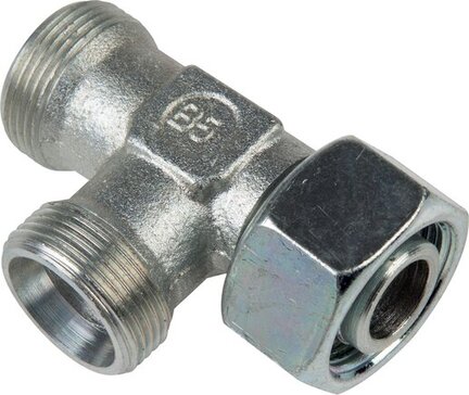 Trójnik hydrauliczny L, nastawny, gwintowany 10 S (M18x1,5), stal ocynkowana