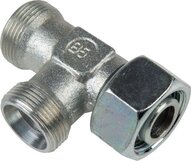Trójnik hydrauliczny L, nastawny, gwintowany 10 S (M18x1,5), stal ocynkowana