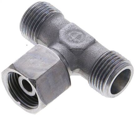 Trójnik hydrauliczny T, gwintowany 10 S (M18x1,5), stal ocynkowana