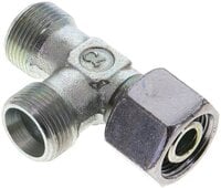 Trójnik hydrauliczny L, nastawny, gwintowany 14 S (M22x1,5), stal ocynkowana