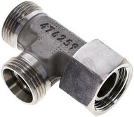 Trójnik hydrauliczny L, nastawny, gwintowany 22 L (M30x2), uszczelnienie stożkowe, stal nierdzewna