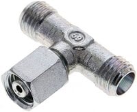 Trójnik hydrauliczny T, gwintowany 6 L (M12x1,5), stal ocynkowana