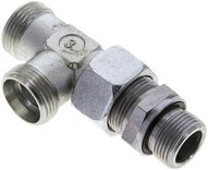 Trójnik hydrauliczny L, nastawny, gwint G 3/4"-22 L (M30x2), stal ocynkowana