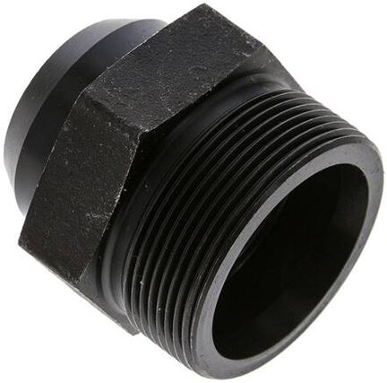 Złączka hydrauliczna prosta, do wspawania, gwintowana 38 S (M52x2),stal fosforanowa