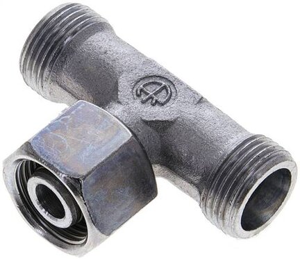 Trójnik hydrauliczny T, gwintowany 12 S (M20x1,5), stal ocynkowana