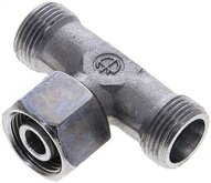Trójnik hydrauliczny T, gwintowany 12 S (M20x1,5), stal ocynkowana