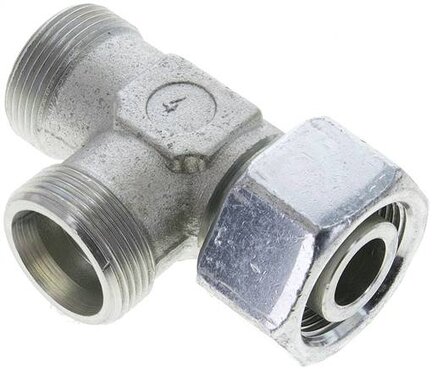 Trójnik hydrauliczny L, nastawny, gwintowany 25 S (M36x2), stal ocynkowana