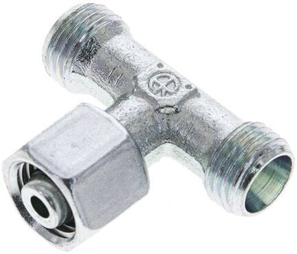 Trójnik hydrauliczny T, gwintowany 8 L (M14x1,5), stal ocynkowana