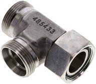 Trójnik hydrauliczny L, nastawny, gwintowany 28 L (M36x2), uszczelnienie stożkowe, stal nierdzewna