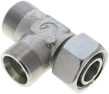 Trójnik hydrauliczny L, nastawny, gwintowany 30 S (M42x2), stal ocynkowana