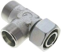 Trójnik hydrauliczny L, nastawny, gwintowany 30 S (M42x2), stal ocynkowana