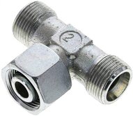 Trójnik hydrauliczny T, gwintowany 14 S (M22x1,5), stal ocynkowana