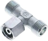 Trójnik hydrauliczny T, gwintowany 8 S (M16x1,5), stal ocynkowana