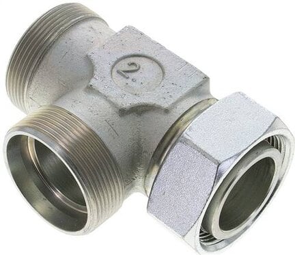 Trójnik hydrauliczny L, nastawny, gwintowany 42 L (M52x2), stal ocynkowana