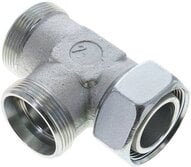Trójnik hydrauliczny L, nastawny, gwintowany 35 L (M45x2), uszczelnienie stożkowe, stal ocynkowana