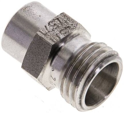 Złączka hydrauliczna prosta, do wspawania, gwintowana 8 L (M14x1,5), stal nierdzewna