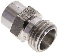 Złączka hydrauliczna prosta, do wspawania, gwintowana 8 L (M14x1,5), stal nierdzewna
