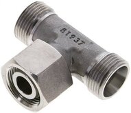 Trójnik hydrauliczny T, gwintowany 15 L (M22x1,5), stal nierdzewna