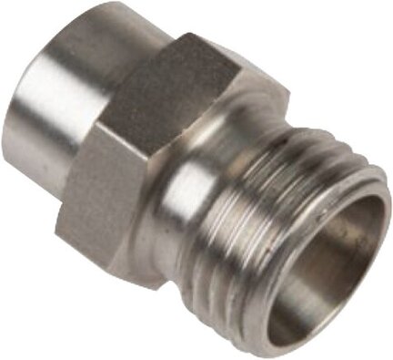 Złączka hydrauliczna prosta, do wspawania, gwintowana 8 S (M16x1,5), stal nierdzewna
