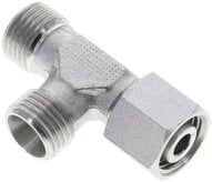 Trójnik hydrauliczny L, nastawny, gwintowany 10 L (M16x1,5), uszczelnienie stożkowe, stal ocynkowana