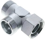 Trójnik hydrauliczny L, nastawny, gwintowany 38 S (M52x2), uszczelnienie stożkowe, stal ocynkowana