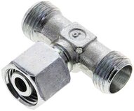 Trójnik hydrauliczny T, nastawny, gwintowany 10 L (M16x1,5), stal ocynkowana