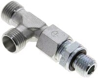 Trójnik hydrauliczny L, nastawny, gwint M 14x1,5-10 L (M16x1,5), stal ocynkowana
