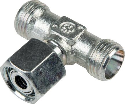 Trójnik hydrauliczny T, nastawny, gwintowany 6 S (M14x1,5), stal ocynkowana